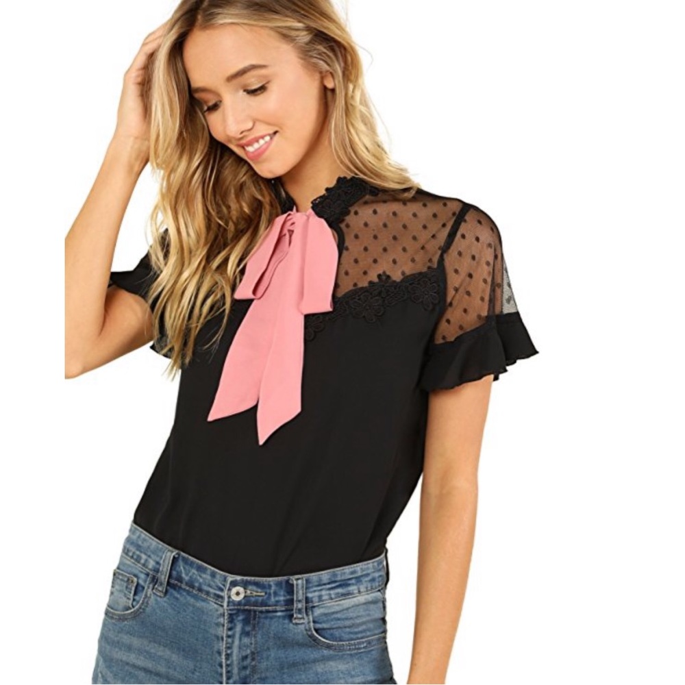 ❤️ 70’s Inspired “ Rhiley “, Bow Peasant Blouse ❤️